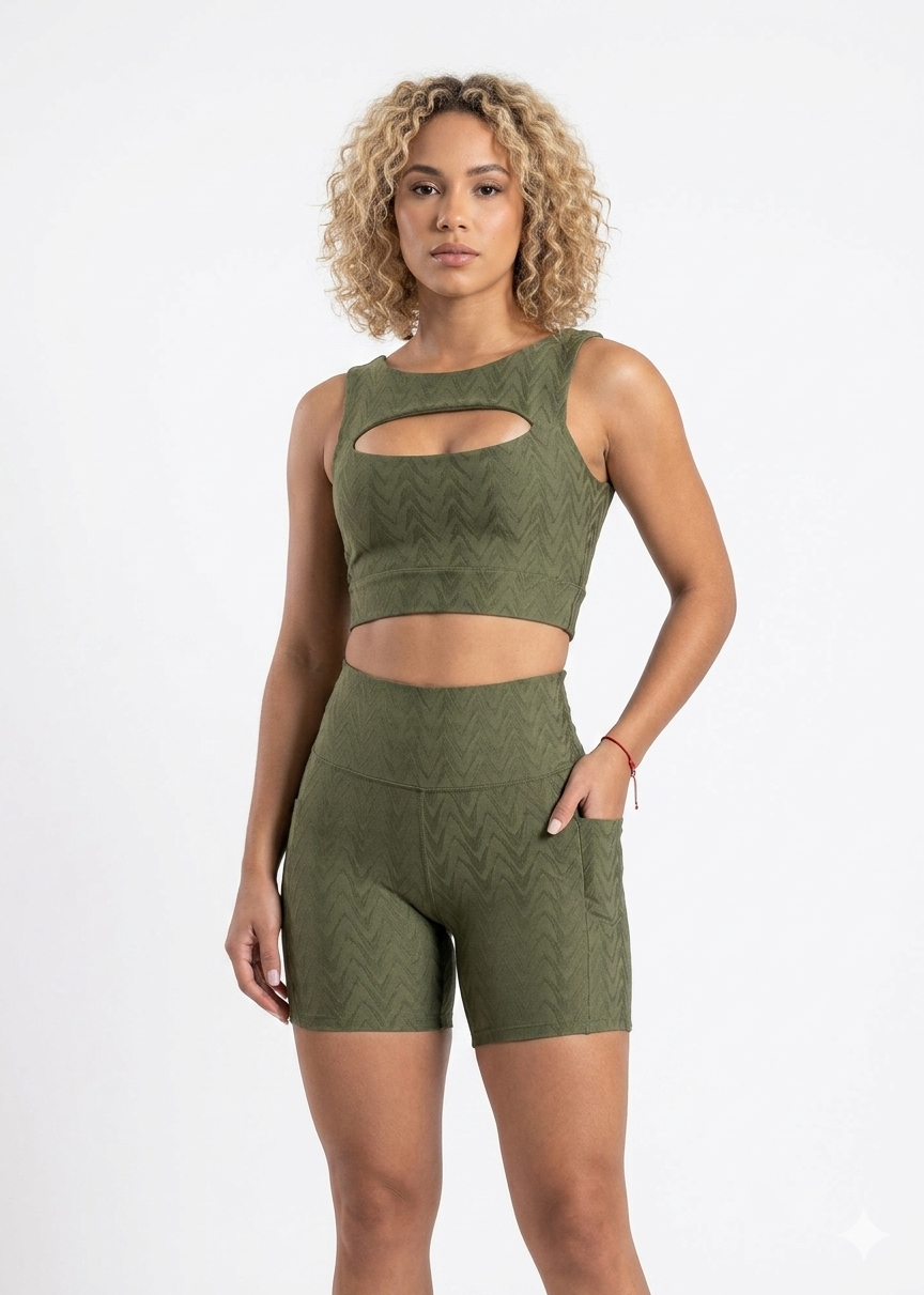 CONJ SHORT TATY VERDE  M