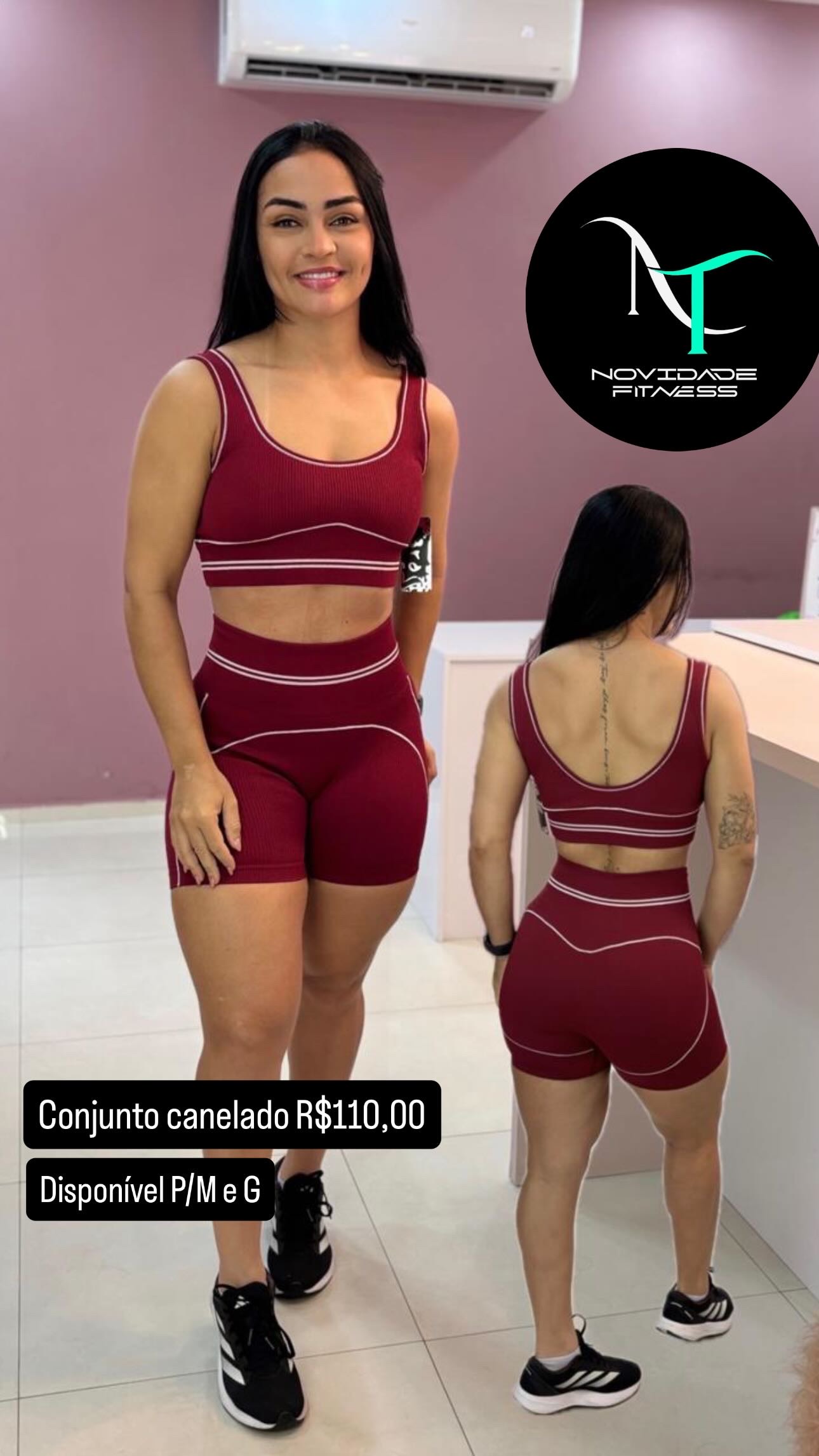 CONJ SHORT CANELADO LISTRAS